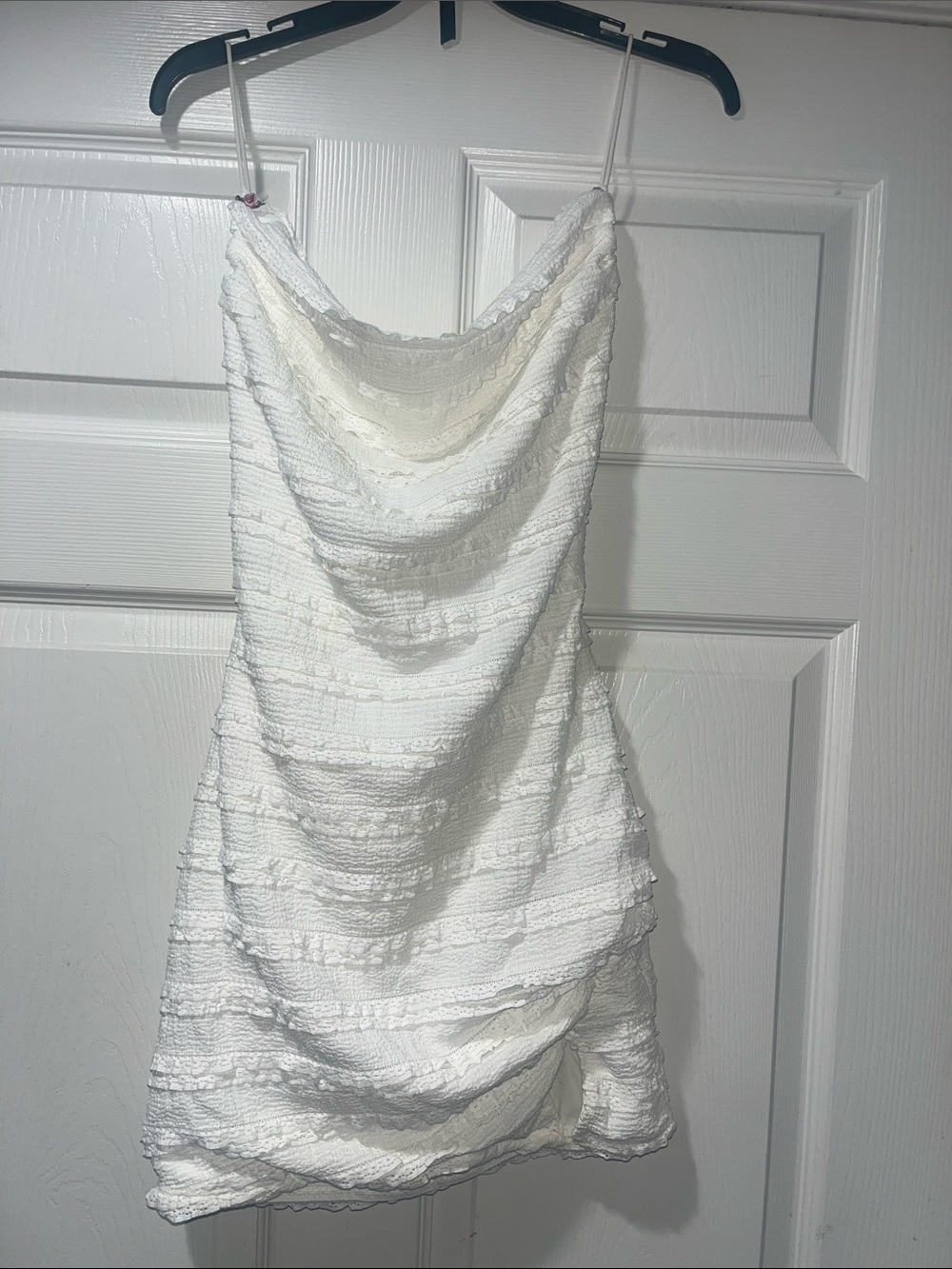Fashion Nova White Cowl Neck Mini Dress
